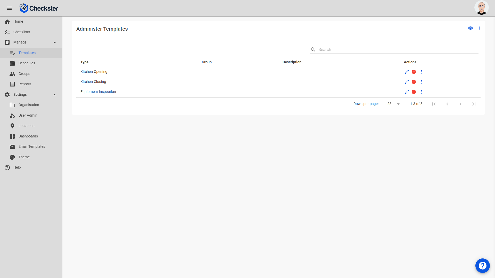 Checkster NDIS template library